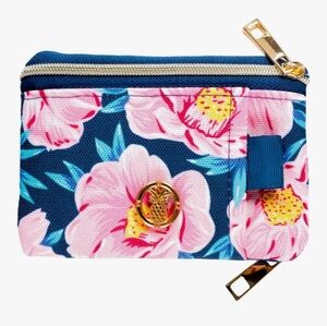 NWT Simply Southern Floral Print ID Zip Wallet Coin Purse Pink Bloom
